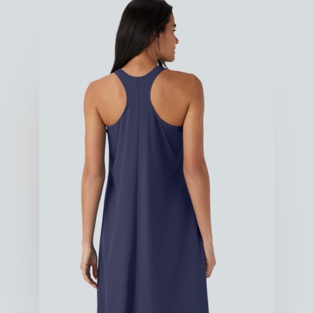 HALARA Navy Racerback Swing Dress - Picture 7 of 7